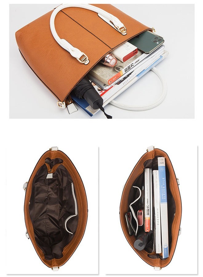 general New Fashionable Large Capacity Detachable Inner Bags Single Shoulder Tote Bag (4-Piece Set) - Image 5