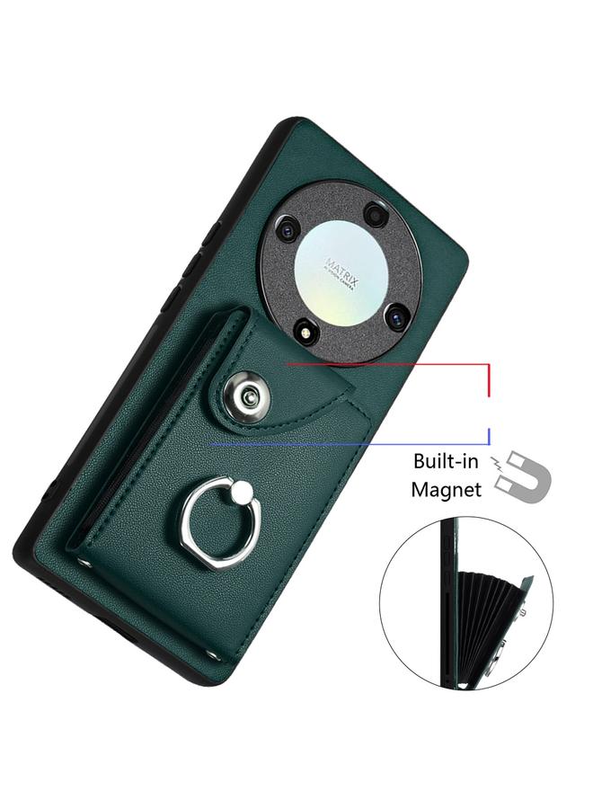 Zaboon Case For Honor X9a / Magic5 Lite Organ Card Bag Ring Holder Phone Case with Long Lanyard  - Image 4