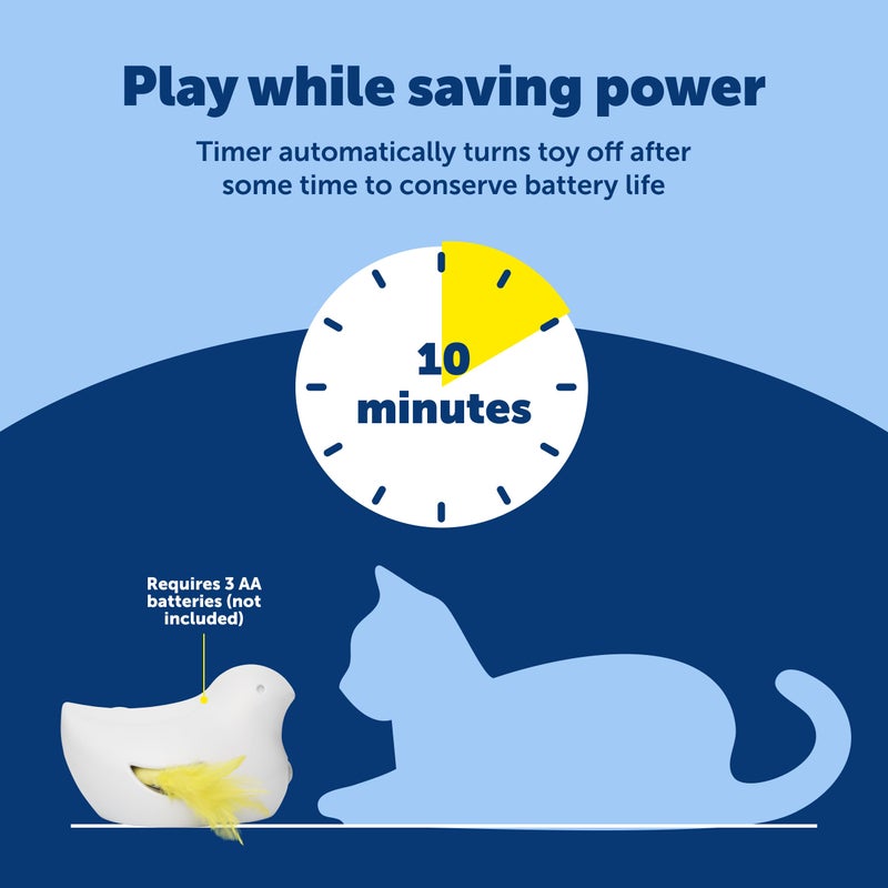 PetSafe Electronic Cat Toys â€“ Automatic Cheese and Peek-A-Bird â€“ Hide and Seek Teaser Toy â€“ Interactive Bird and Mouse Hunt â€“ Play While You are Away - Image 5