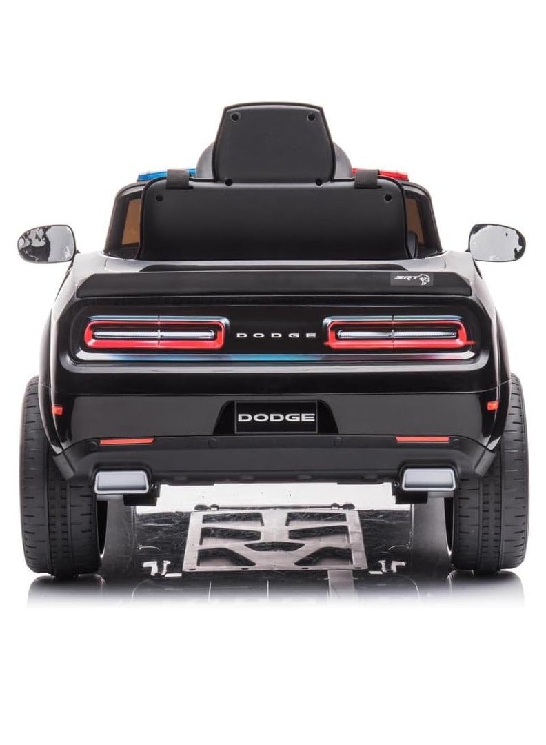 Dodge سيارة شرطة دودج تشالنجر SRT 12 فولت/2 متر - أسود - Image 4