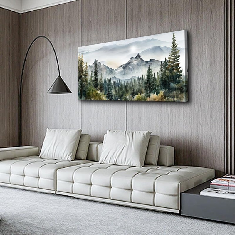 Lapremoly Abstract Mountain Scenery Canvas Wall Art - Image 2