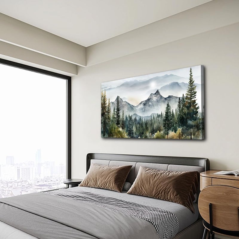 Lapremoly Abstract Mountain Scenery Canvas Wall Art - Image 5