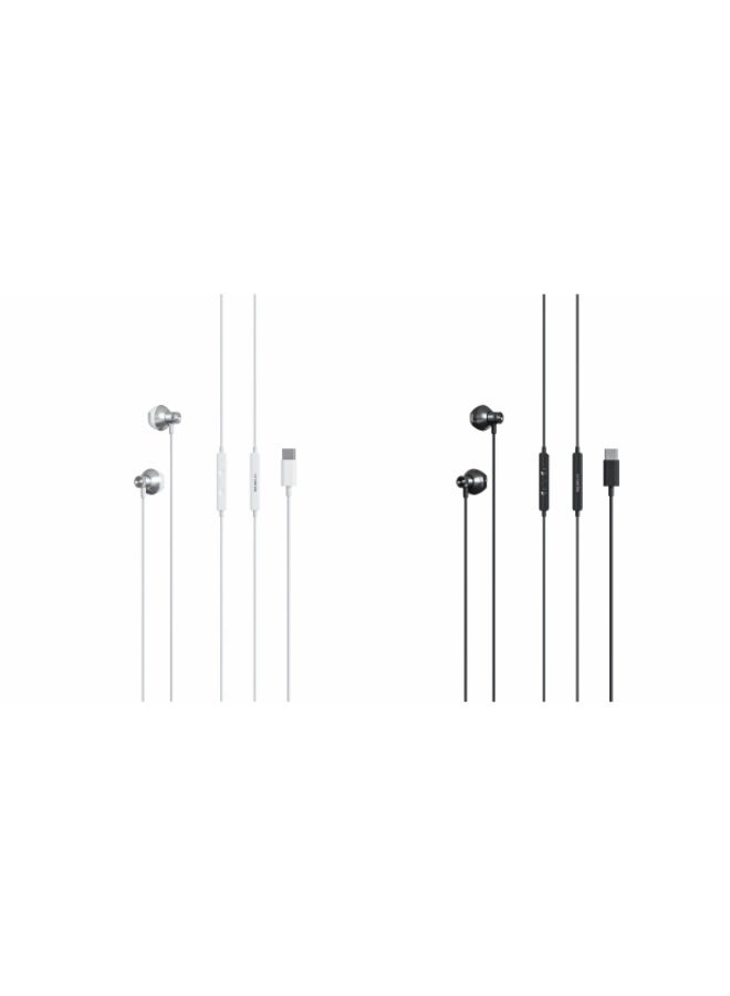 Starfire Type-C Earphones with Digital Decoder Chip 14mm Dynamic Driver In-Ear Wired Headphones with Mic White - Image 1