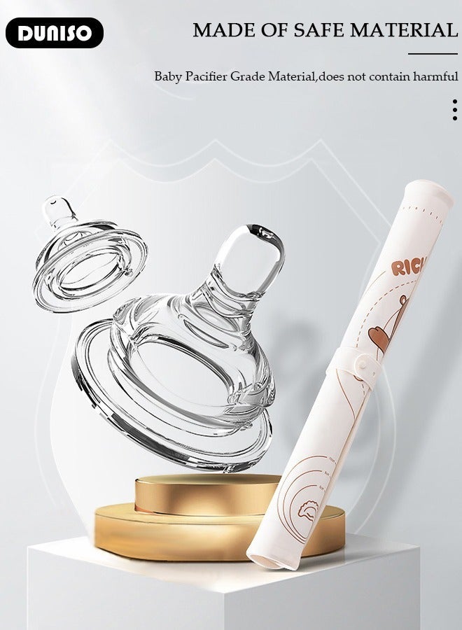 DUNISO Silicone Baking Mat for Rolling Dough, Silicone Dough Mat for Electrostatic Adsorption, Non Slip Waterproof Silicone Pastry Mat, Reusable Non Stick Baking Mat with Dough Cutter Pastry Brush and Tie Up for Cookies, Bread, Pizza, Fondant - Image 3