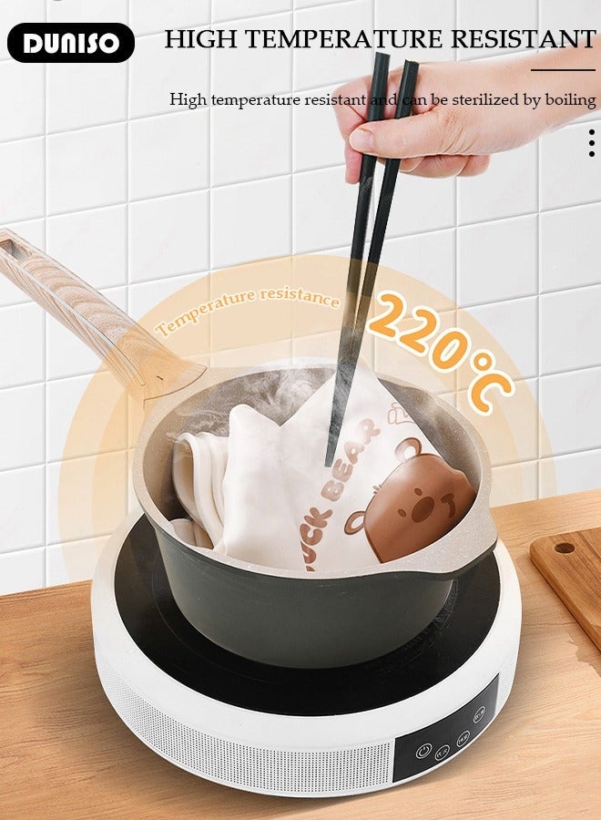 DUNISO Silicone Baking Mat for Rolling Dough, Silicone Dough Mat for Electrostatic Adsorption, Non Slip Waterproof Silicone Pastry Mat, Reusable Non Stick Baking Mat with Dough Cutter Pastry Brush and Tie Up for Cookies, Bread, Pizza, Fondant - Image 5