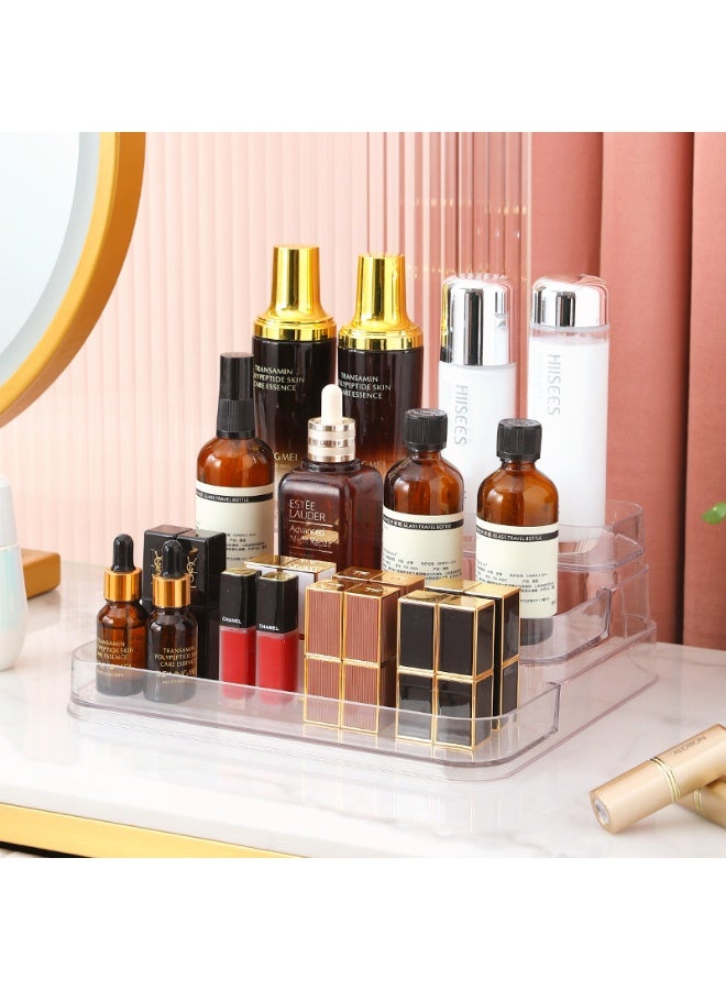 Clear Riser Display Tiered Display Shelf 3-tier Perfume Stand Mini Makeup Cosmetic Bottle Organizer Container for Lipsticks Nail Polish Bottles - Image 4