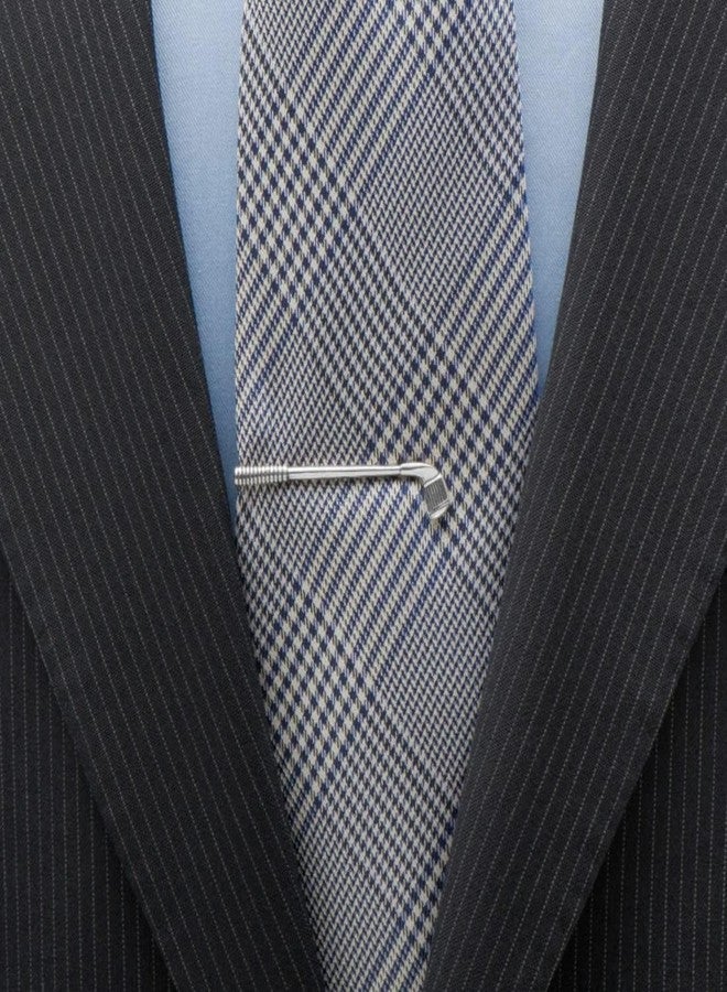 Flairs New York Gentleman's Premium Handmade Artisan Tie Bars Clips (1.50, Silver Golf Club) - Image 2