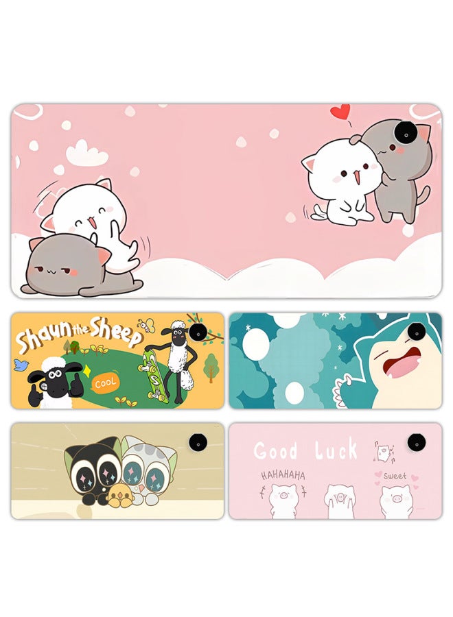 Cartoon Heating Hand Warmer Wrist Pad Mouse Pad Computer Hand Pad Leather Table Pad Keyboard Pad Shortcut Key Mouse Pad-Color:330*800*1.8mm-Pattern:L-1355 - Image 3