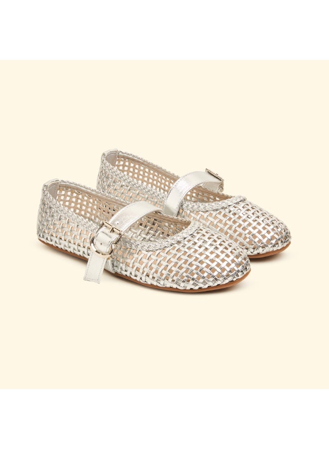 BOU woven-mary-jane-silver - Image 1