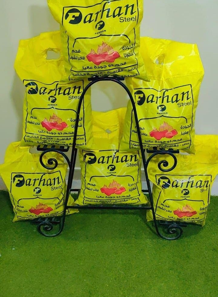 فرحان استيل فحم فارحان ستيل المضغوط الفاخر – 5 كجم من الفحم الطبيعي للشواء، المشاوي، والتدفئة – يدوم طويلاً مع دخان منخفض - Image 5