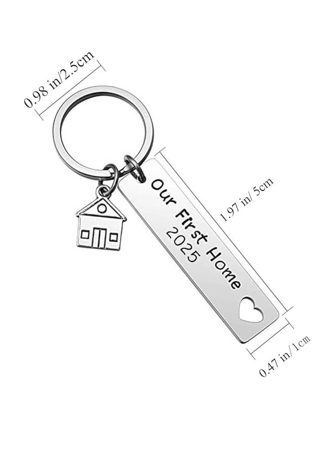 MXN 4 PCS Keychain, New Home Keychain House Keyrings 2025 Housewarming Gift, Keychain House Pendant Keyring for Home Decorative - Image 2