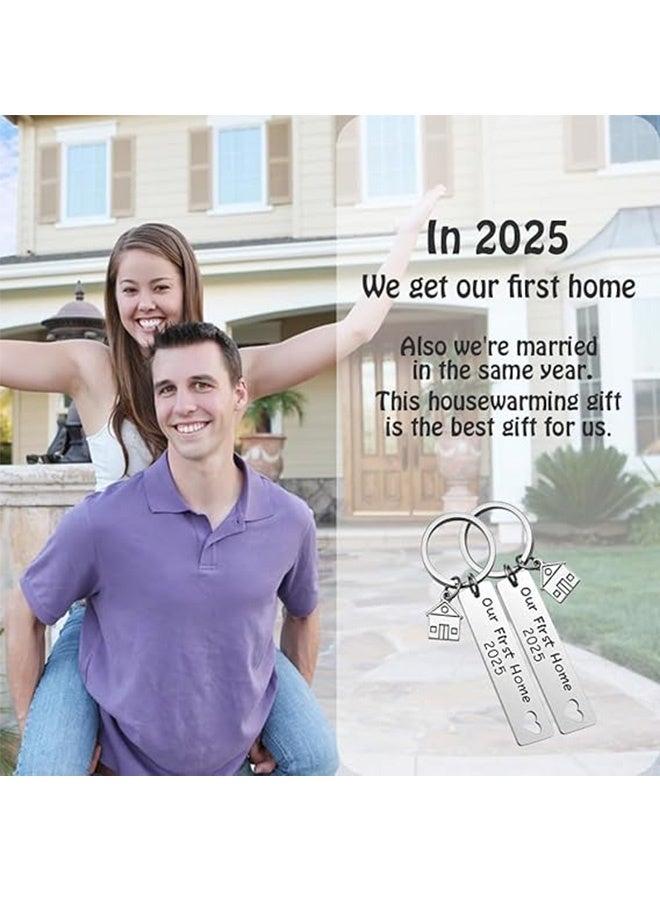 MXN 4 PCS Keychain, New Home Keychain House Keyrings 2025 Housewarming Gift, Keychain House Pendant Keyring for Home Decorative - Image 4