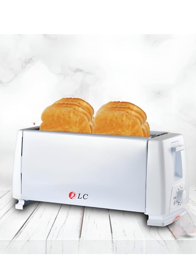 LC Electric Toaster Maker 4 Slices1300 Watt White - Image 1
