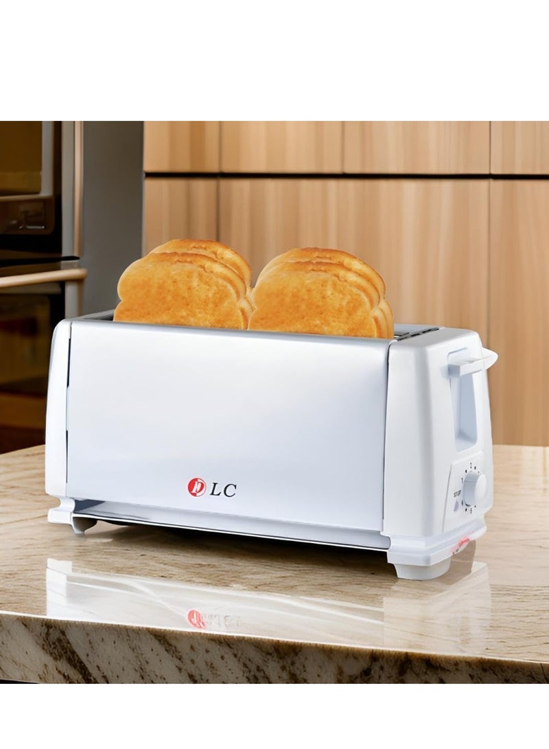 LC Electric Toaster Maker 4 Slices1300 Watt White - Image 3