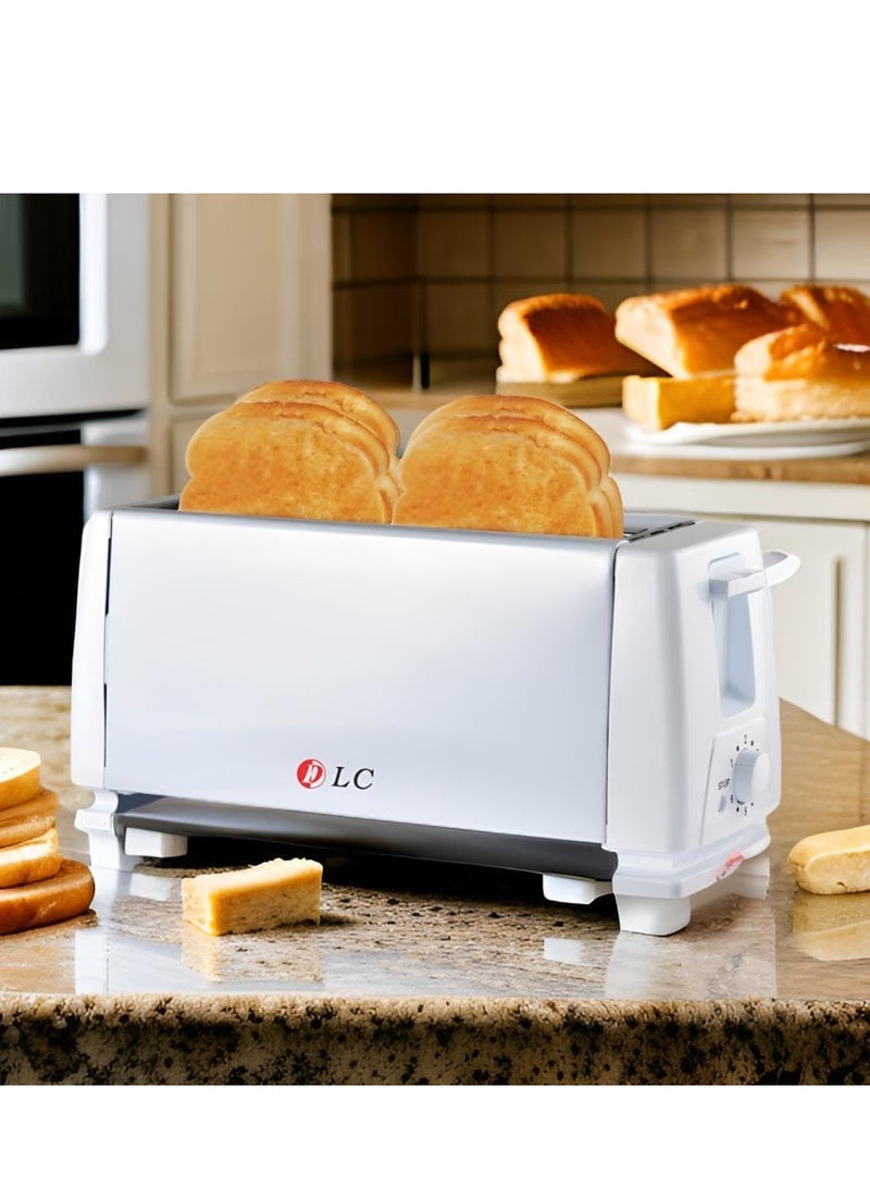 LC Electric Toaster Maker 4 Slices1300 Watt White - Image 4