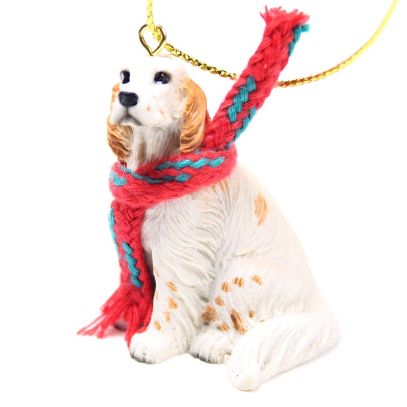 Conversation Concepts English Setter Tiny Miniature One Christmas Ornament (Belton Orange) - Image 1