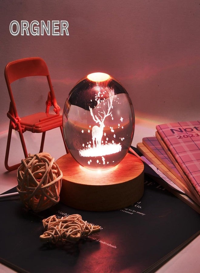 Orgner LED Display Stand: Illuminate Crystals, Collectibles & Decor with Warm USB Light. Wooden Base, Perfect for Showcasing Treasures & Adding Subtle Ambiance. (1 SET PACK) - Image 5