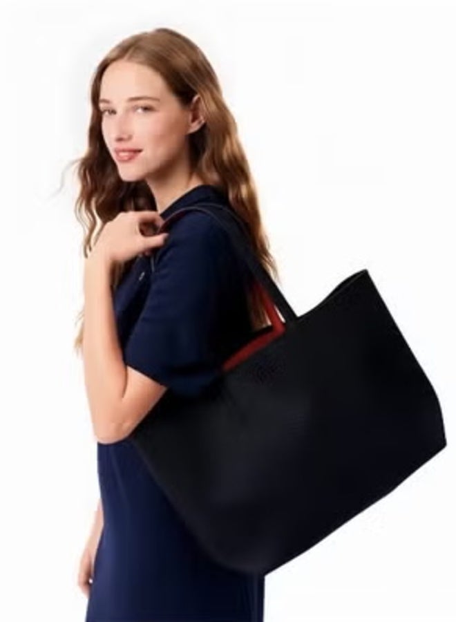 Women's Large Fashion Versatile Large Capacity Zipper Handbag Single Shoulder Bag Tote Bag - Image 3