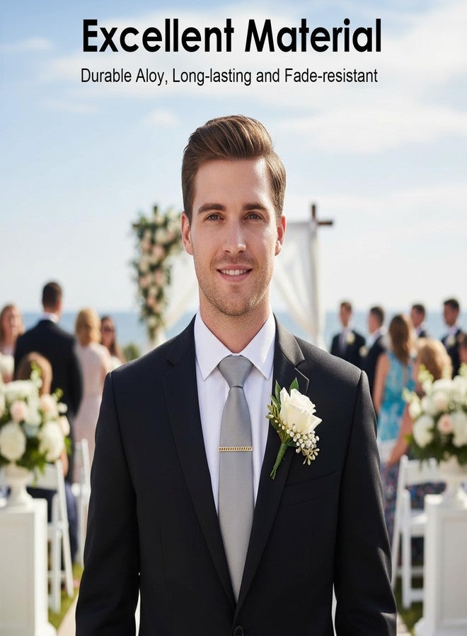 Thrymme 3 Pcs Tie Chain for Men, Elegant Tie Clips for Mens Neckties Tacks Accessories for Suits, Neckties, Vests, and Trousers, Perfect for Business & Wedding Wear - Image 5