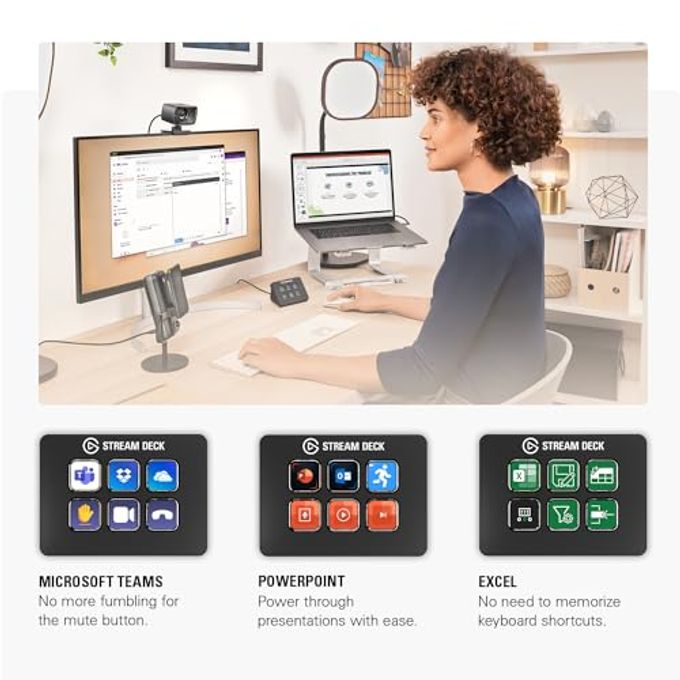 elgato Stream Deck Mini  Control Zoom, Teams, Powerpoint, Ms Office And More, Boost Productivity With Seamless Integration For Daily Apps, Set Up Shortcuts Easily, Compatible With Mac And Pc - Image 3