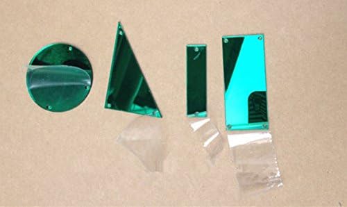 MEYA Sew On Acrylic Green Mirror Flat Back Diamante Rhinestone Crystal Mirror Beads with Hole for DIY Wedding Dress Clothing Bags Shoes Decoration - Image 3