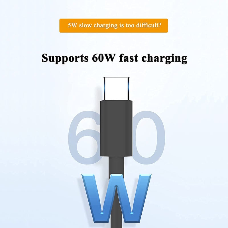 كابل شحن USB-C إلى USB-C من أدهايبر، مادة PVC، 3 أمبير، كابل شحن احترافي للحاسوب و��ابل مزامنة بيانات متوافق مع سلسلة Thinkpad وسلسلة Thinkbook وسلسلة ideapad وسلسلة Yoga وسلسلة Lenovo (1 متر) - Image 3
