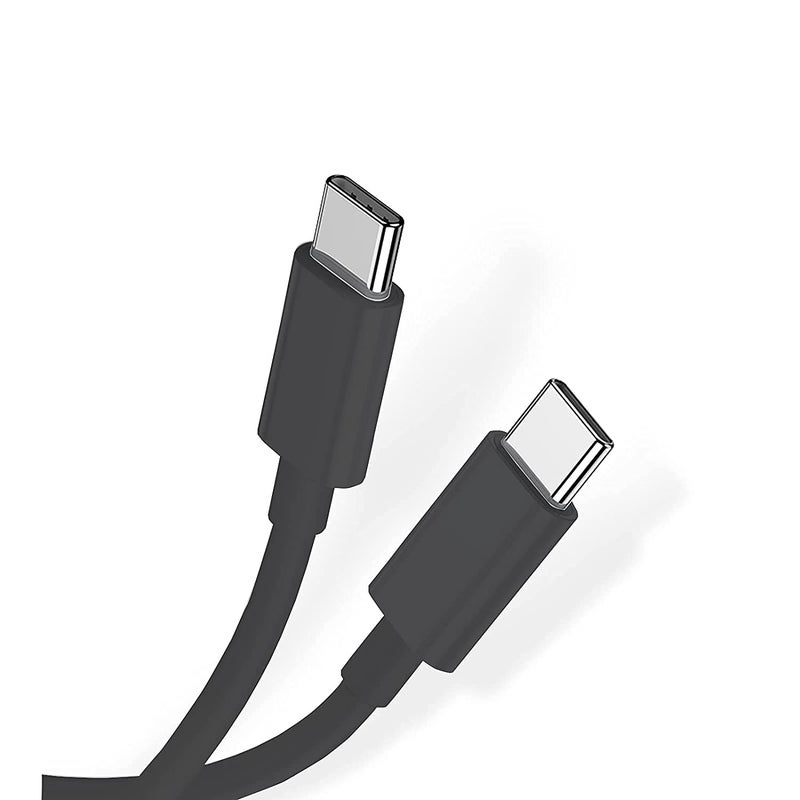 كابل شحن USB-C إلى USB-C من أدهايبر، مادة PVC، 3 أمبير، كابل شحن احترافي للحاسوب و��ابل مزامنة بيانات متوافق مع سلسلة Thinkpad وسلسلة Thinkbook وسلسلة ideapad وسلسلة Yoga وسلسلة Lenovo (1 متر) - Image 1