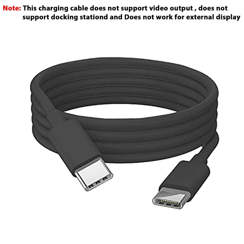 كابل شحن USB-C إلى USB-C من أدهايبر، مادة PVC، 3 أمبير، كابل شحن احترافي للحاسوب و��ابل مزامنة بيانات متوافق مع سلسلة Thinkpad وسلسلة Thinkbook وسلسلة ideapad وسلسلة Yoga وسلسلة Lenovo (1 متر) - Image 2