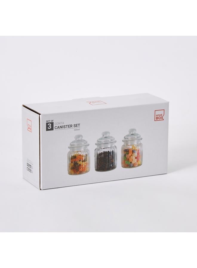 Myra 3 Piece Glass Canister Set - Image 5