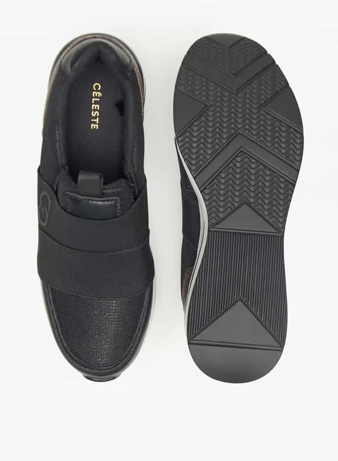 سيليست Women's Panelled Slip-On Low Ankle Sneakers