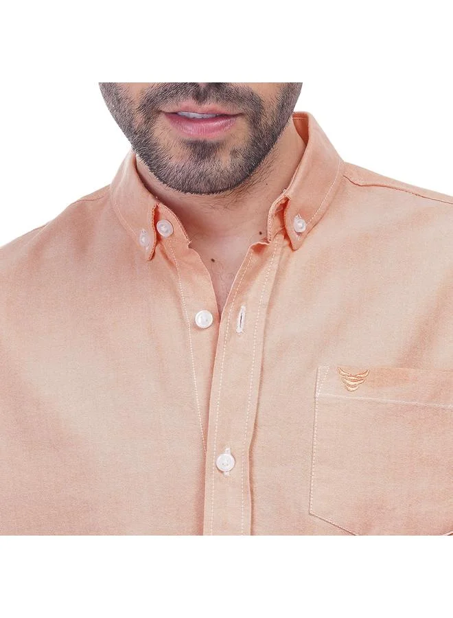 كوب قميص كوب سادة بأكمام طويلة وتفاصيل جيب