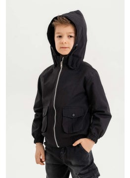 Gold Class Kidswear Hooded Waterproof Raincoat with Pocket for Boys  - Image 2