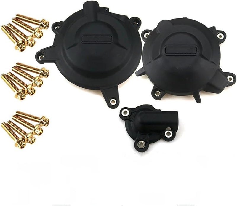 Black Engine Cover Protection Case for Kawasaki Ninja 400 Z400 2018 2024 - Image 3