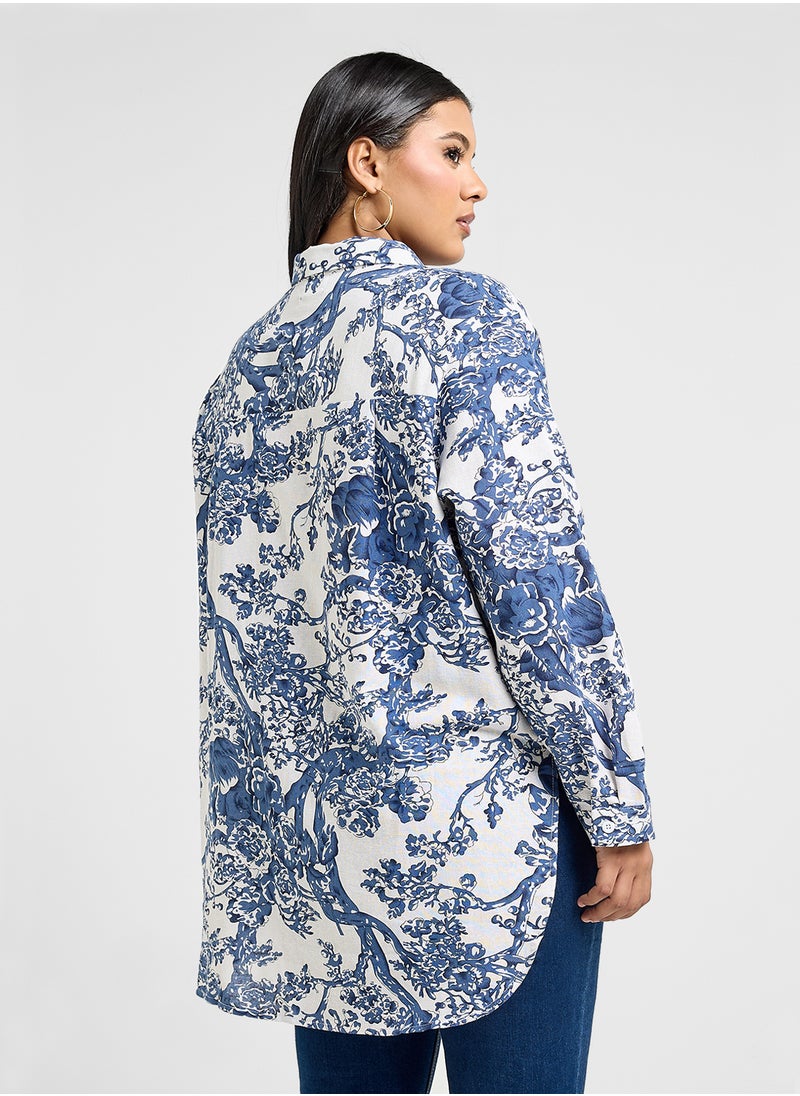 Ella Plus - Printed Top - Image 1