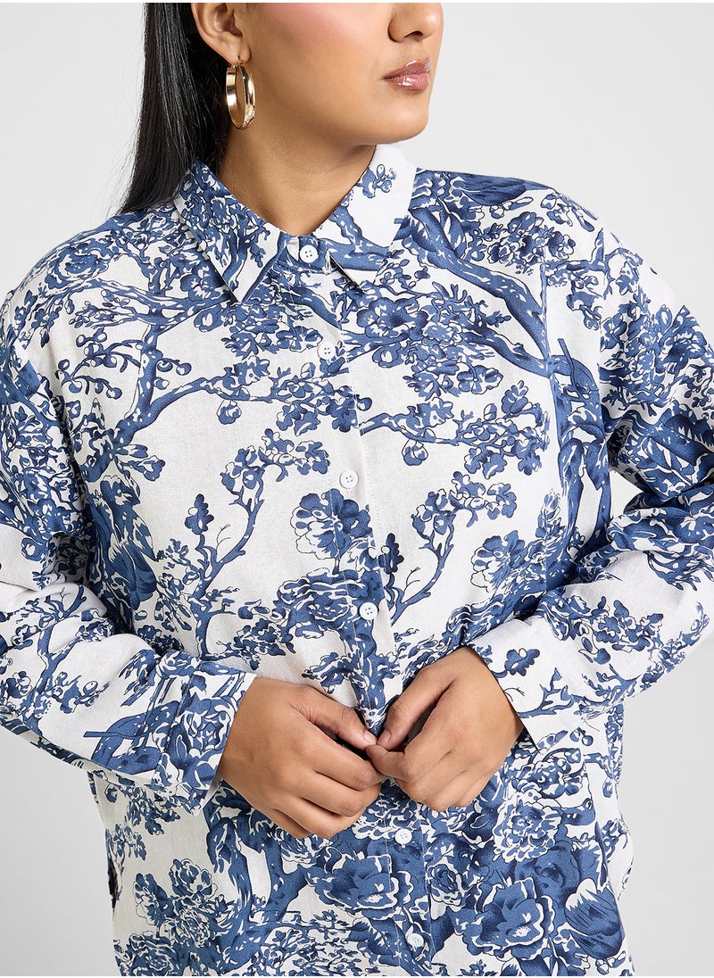 Ella Plus - Printed Top - Image 1