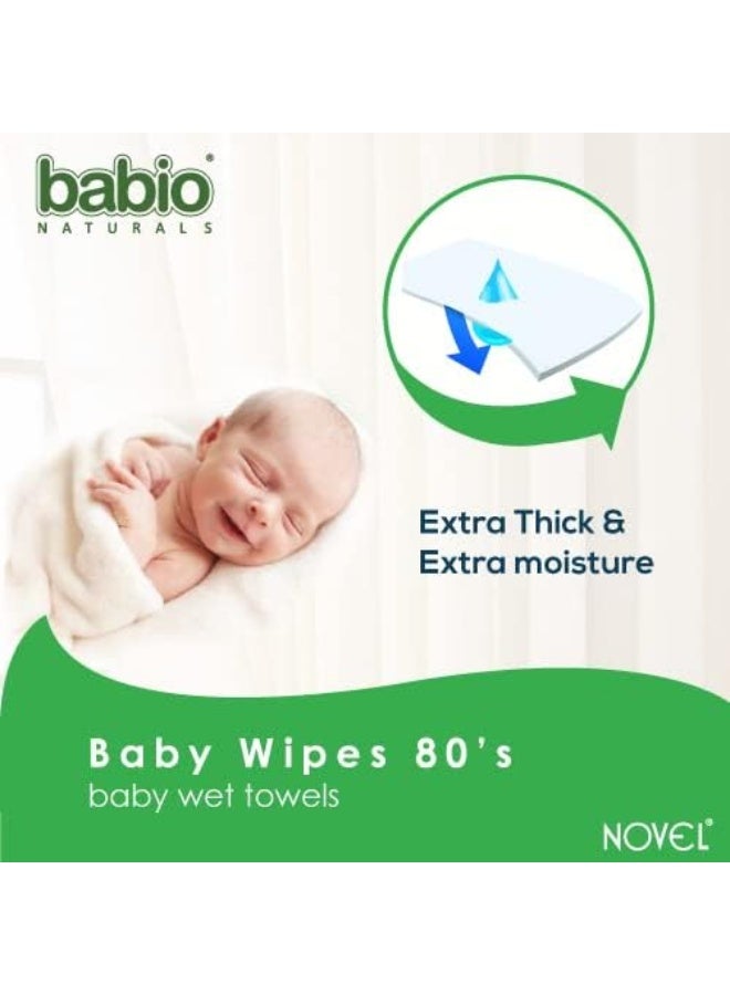 NOVEL Baby Wet Wipes/Pack With Lid (Pack of 6-80 Sheet) - Image 3