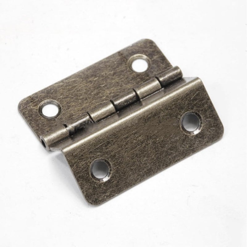 Antique Blue Iron Plating Cabinet Hinges Right Angle Fold For Kitchen Furniture - Image 5