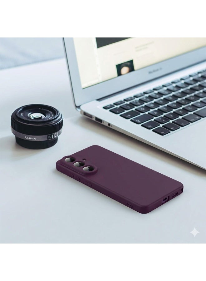 Samsung Galaxy S26 Plus Case Silicone Soft Rubber Gel Protective Cover For Galaxy S26 Plus Matte Plain Solid Color Cover with Camera Protection For Samsung Galaxy S26 Plus 6.7-inch - Image 4