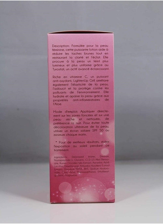 LIGHTENUP - LightenUp Girl, Skin Brightening Lotion – 13.5 fl oz / 400ml – Daily Moisturizing Lotion, Formulated to Remove Dark Spots, Even Skin Tone - Image 1