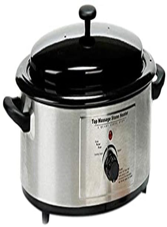 سخان الحجر العلوي للتدليك سخان الحجر الساخن 6 كوارت ، آلة التدفئة الكهربائية 6 كوارت سخان حجر التدليك الساخن ، مدفئ الحجر - Image 3