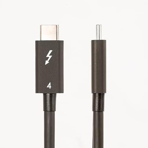 Startech.com StarTechcom 16ft 50cm Thunderbolt 4 Cable 40Gbps 100W PD 4K8K Video Thunderbolt Cable Compatible wUSB 4Thunderbolt 3USB 32USB TypeCDisplayPort TBLT4MM50CM - Image 3