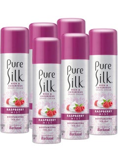 pure silk Pure Silk Raspberry Mist Spa Therapy Shave Cream for Women, 7.25 Oz, Pack of 6 