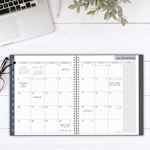 AT-A-GLANCE 2026 Appointment Book Planner, Weekly & Monthly, 8-1/2" x 11", Large, Quarter-Hourly, DayMinder, Gray (GC5200726) - Image 3