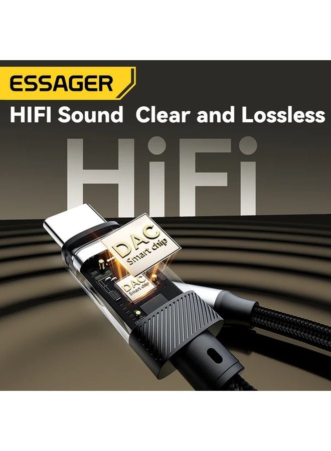 محول من Type C إلى 3.5 ملم كابل مساعد ذكر إلى أنثى لآيفون 15 14 13 سامسونج S23 S22 ماك بوك - Image 5