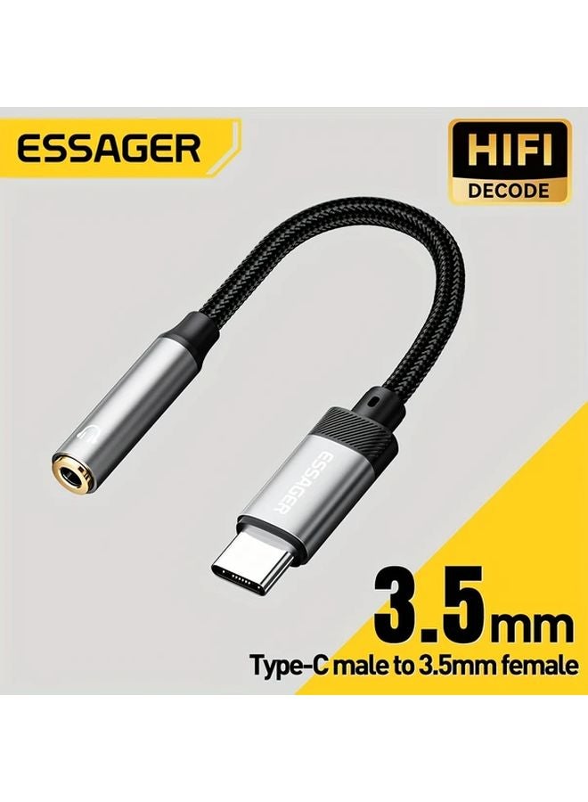 محول من Type C إلى 3.5 ملم كابل مساعد ذكر إلى أنثى لآيفون 15 14 13 سامسونج S23 S22 ماك بوك - Image 2