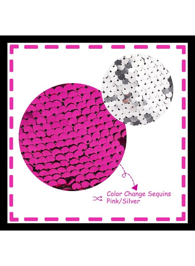 Toandon Kids Adorable Fashion High Top Casual Canvas Sneakers, Pink Sequins, 10 Toddler - Image 3