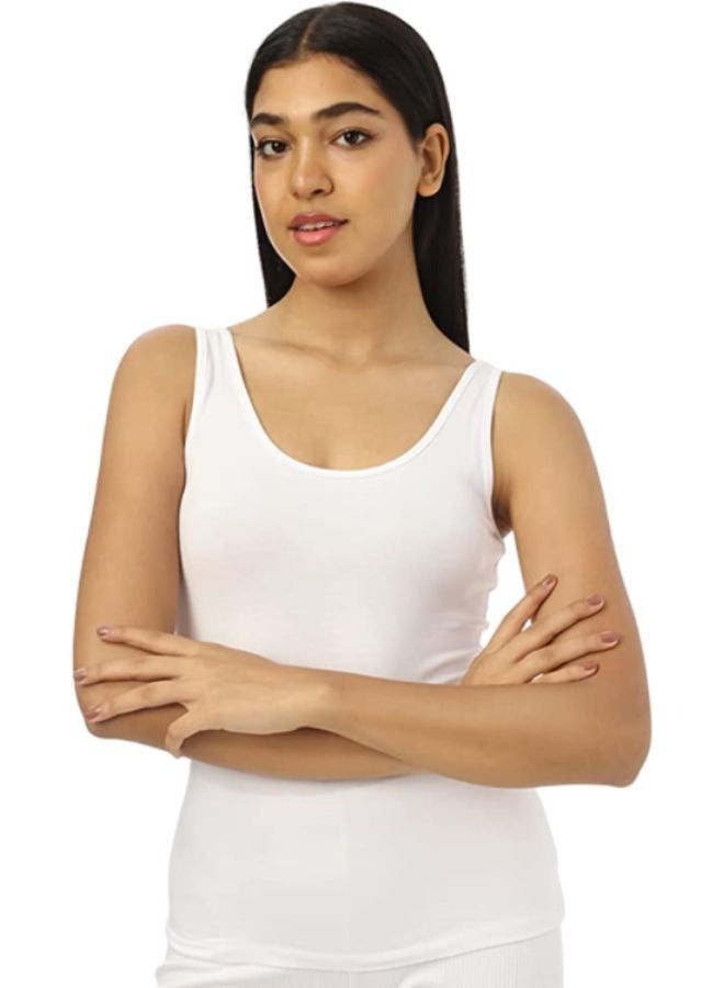 Carina Cotton wide strap t-shirt