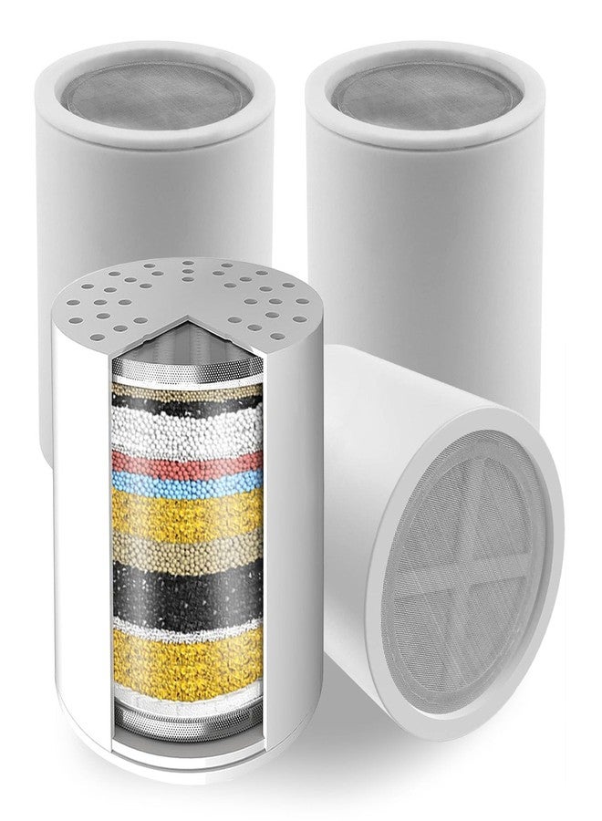 Voolan 4 Pack Replacement Shower Filter Cartridge - 20 Stage Hard Water Shower Filter For Remove Chlorine And Heavy Metals, Water Softening - Reduces Dry Itchy Skin - Image 1