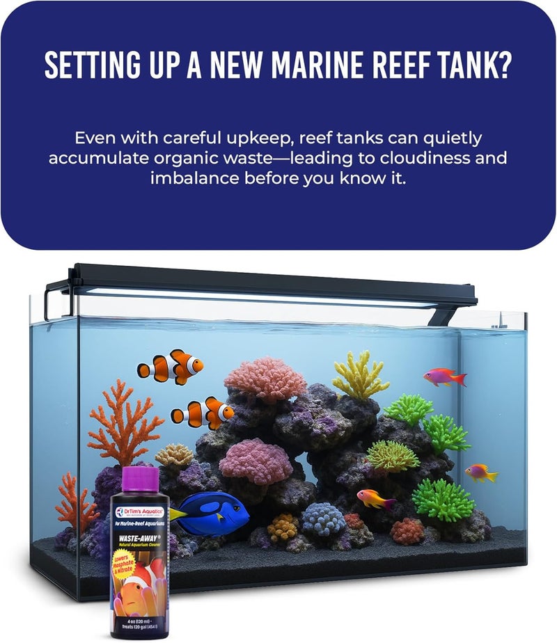 DrTim's Aquatics Waste-Away Natural Aquarium Cleaner for Marine-Reef Aquariums - 4 oz - Image 2