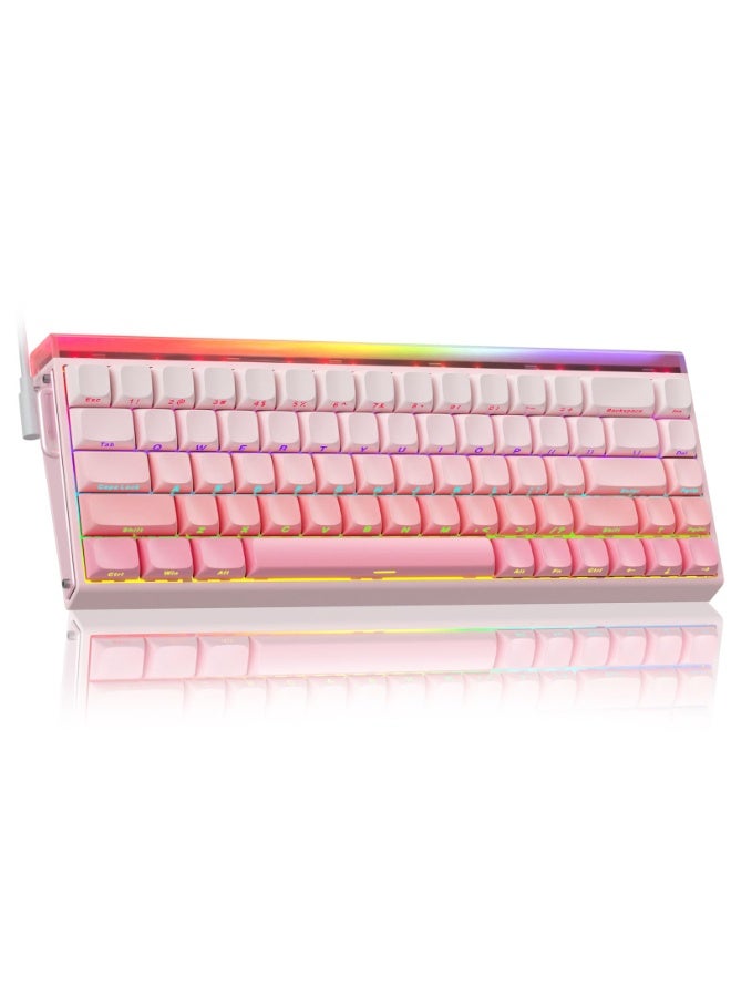 AULA HERO 68 HE 60% Wired Gaming Keyboard, Hall Effect Magnetic Switch Keyboard with Adjustable Actuation, Rapid Trigger Mode, RGB Backlit for PC/Mac Gamers  - Image 1